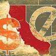 dollar sign, state of california sign