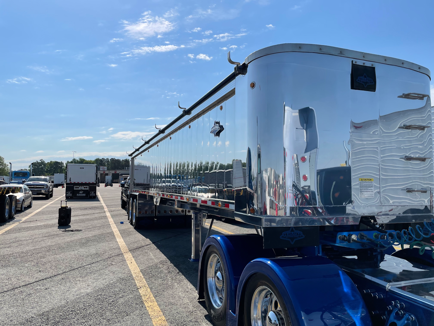 Kiser pulls this 2019 Trailstar daily out of a rock quarry.