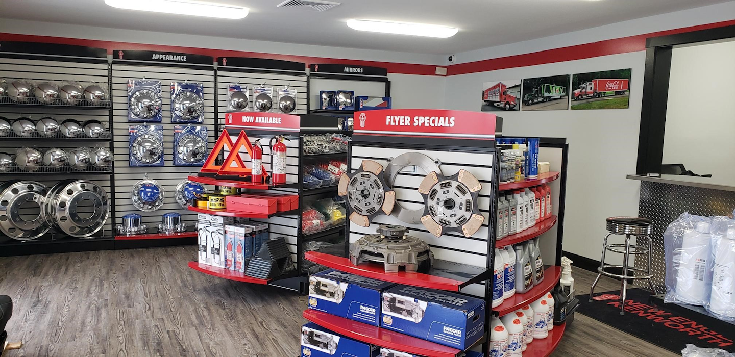 Significant parts/service-access expansion in the Northeast | New England Kenworth recently opened a new 19,000 square-foot parts and service facility in Londonderry, New Hampshire, to deliver expanded support to fleets and other truck owners and operators in the Northeast. Situated on 6.8 acres, New England Kenworth – Londonderry features a 16-bay service department, 1,700 square-foot parts department, and a 1,000 square-foot visual parts display area, part of which is pictured here. The facility upgrades from the dealer’s former parts-only location in Nashua and is located near I-93, which runs south to Boston and north to the Canadian border. The address is 8 Horizon Drive in Londonderry. Hours of operation are 7 a.m.-6 p.m. Monday through Friday and 8 a.m.-12 p.m. on Saturday.