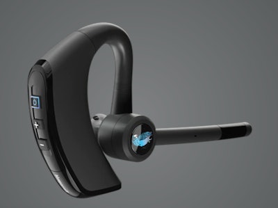 BlueParrott's M300-XT features superior noise cancellation (80%) and extended connectivity time of up to 14 hours of talk time on a single charge.