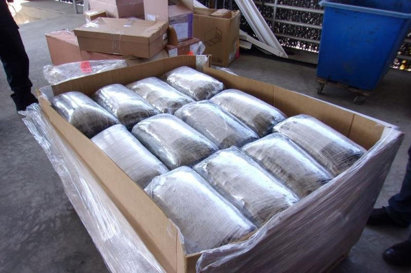 Some of the almost 2,500 pounds of meth uncovered in a shipment of medical supplies recently. (CBP photo)