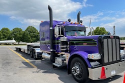 Trevor Hass' 2015 Peterbilt 389, 'Baby Grape'