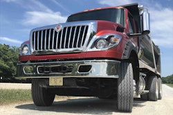 international hv dump truck