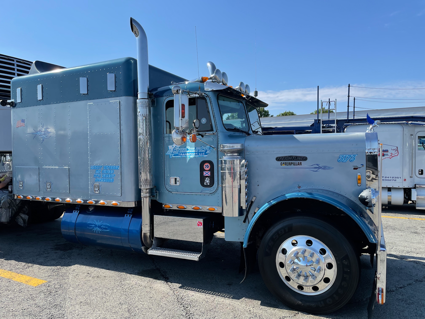 Robert Davis drives this 1988 Freightliner FLC120 daily out of his home base in Vermont.