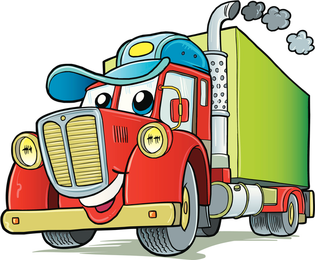 'Hello, I'm a Truck' graphic