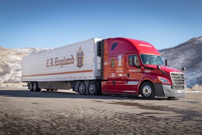 C.R. England semi-truck