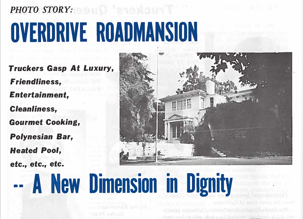 Overdrive Roadmansion ...a new dimension in dignity spread from Overdrive magazine