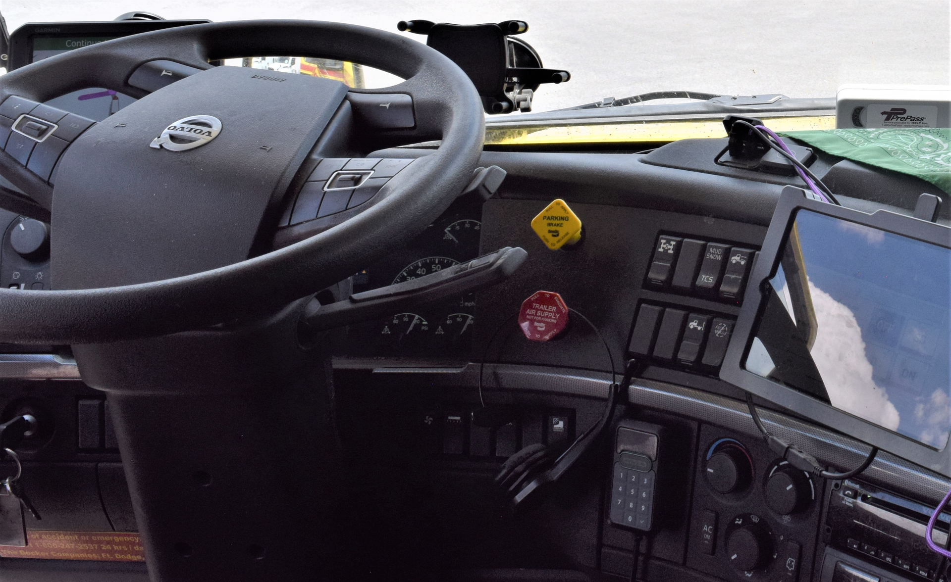 modern truck dashboard