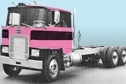 Pink Mack truck