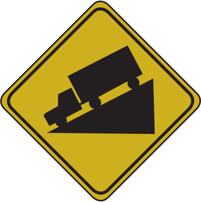 runaway truck sign