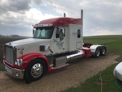 Mike Nichols, the owner of this 2020 Freightliner Coronado, 'Lesa Marie III,' is competing in the Working Bobtail, 2009 & Newer category.