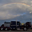 rainbow over 2019 peterbilt 389