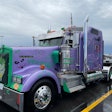 Jon Olah's Kenworth W900L, 'The Joker,' won Best Graphics at the Kenly 95 East Coast Jamboree in May.