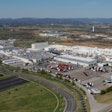 aerial photo of Volvo's truck plant
