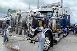 'Cowboy of the Road,' the Trucker's Choice-winning rig of Marcel Pontbriand, headquartered out of Nevada.