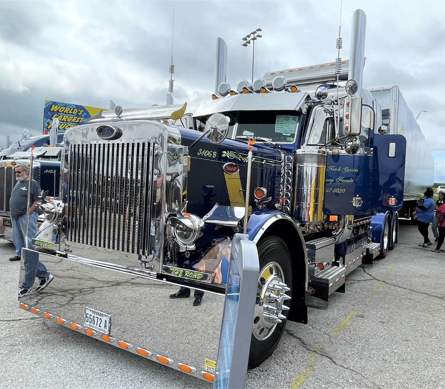 'Cowboy of the Road,' the Trucker's Choice-winning rig of Marcel Pontbriand, headquartered out of Nevada.