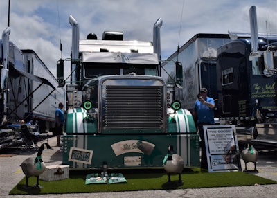 2nd: 'The Goose' 1996 Freightliner Classic XL and 2019 Utility of Daniel & Phyllis Snow, Harrison, Arkansas