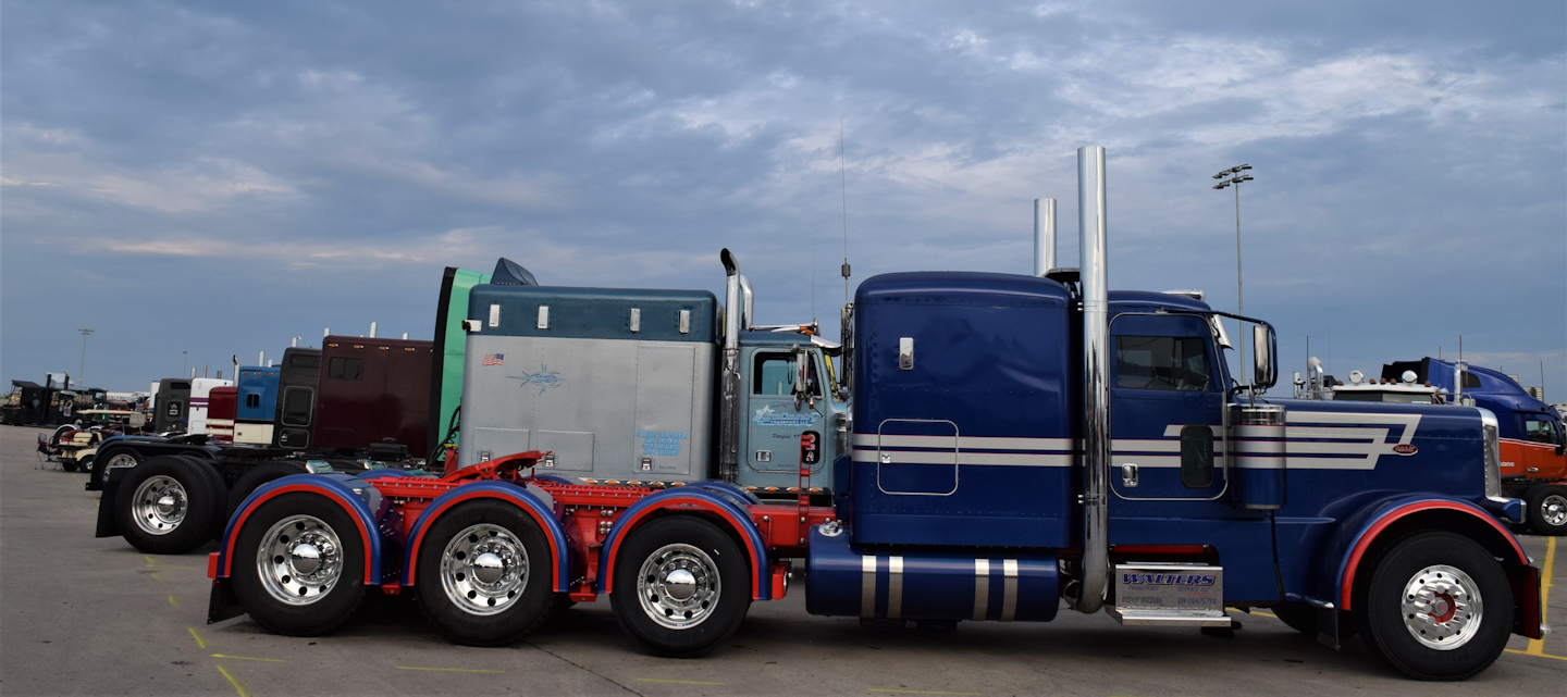 Small fleet Walters Transport Service was founded by Aaron Walters' father, and the business hauls freight on lowboy trailers. That includes a sizable amount of wind-energy-related freight, often cranes used in assembly at windmill sites.
