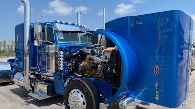 Finally, Austin Gottman drives 'Family Tradition,' this 2019 Peterbilt 389.