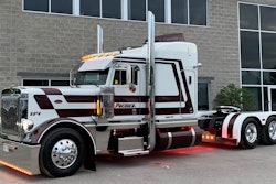 This 2004 Peterbilt 379, owned by Kevin Berry, is competing in the Limited Mileage category.