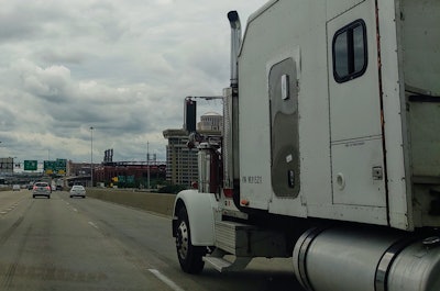 semi truck on highway