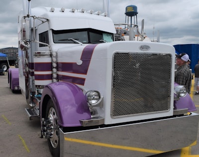 Barbie semi truck top