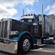 Chris Young's custom 2021 Peterbilt 389 and livestock trailer