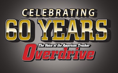 overdrive 60 year anniversary logo