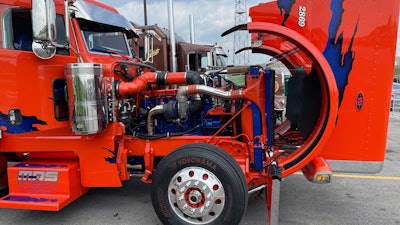 Brian Dreher's 2016 Peterbilt 389 won Best Engine.