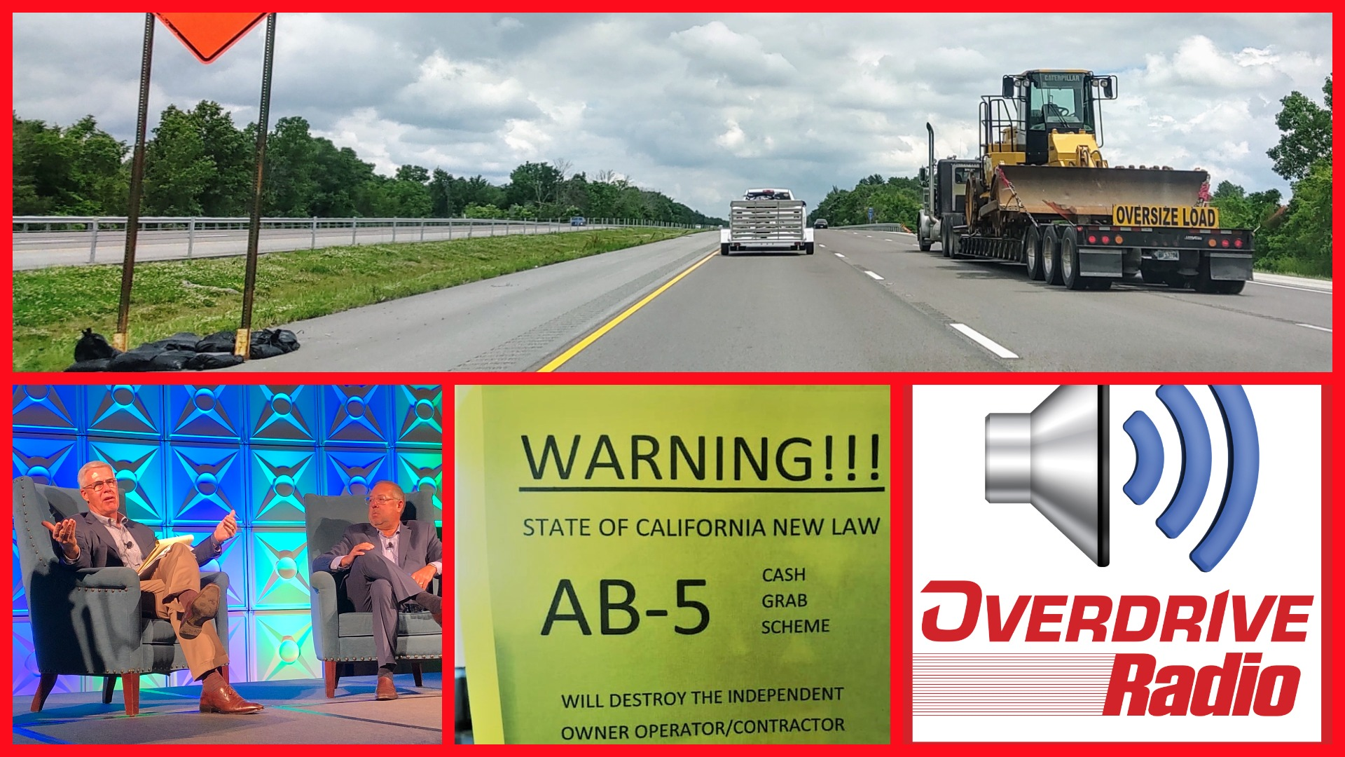 overdrive radio collage