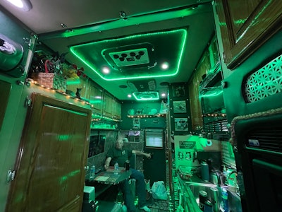 Inside Daniel and Phyllis Snow's custom rig