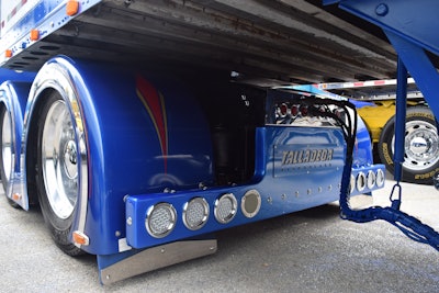 Talladega Fiberglass fenders and rear T bar on michael and jackie wallace's sleeper