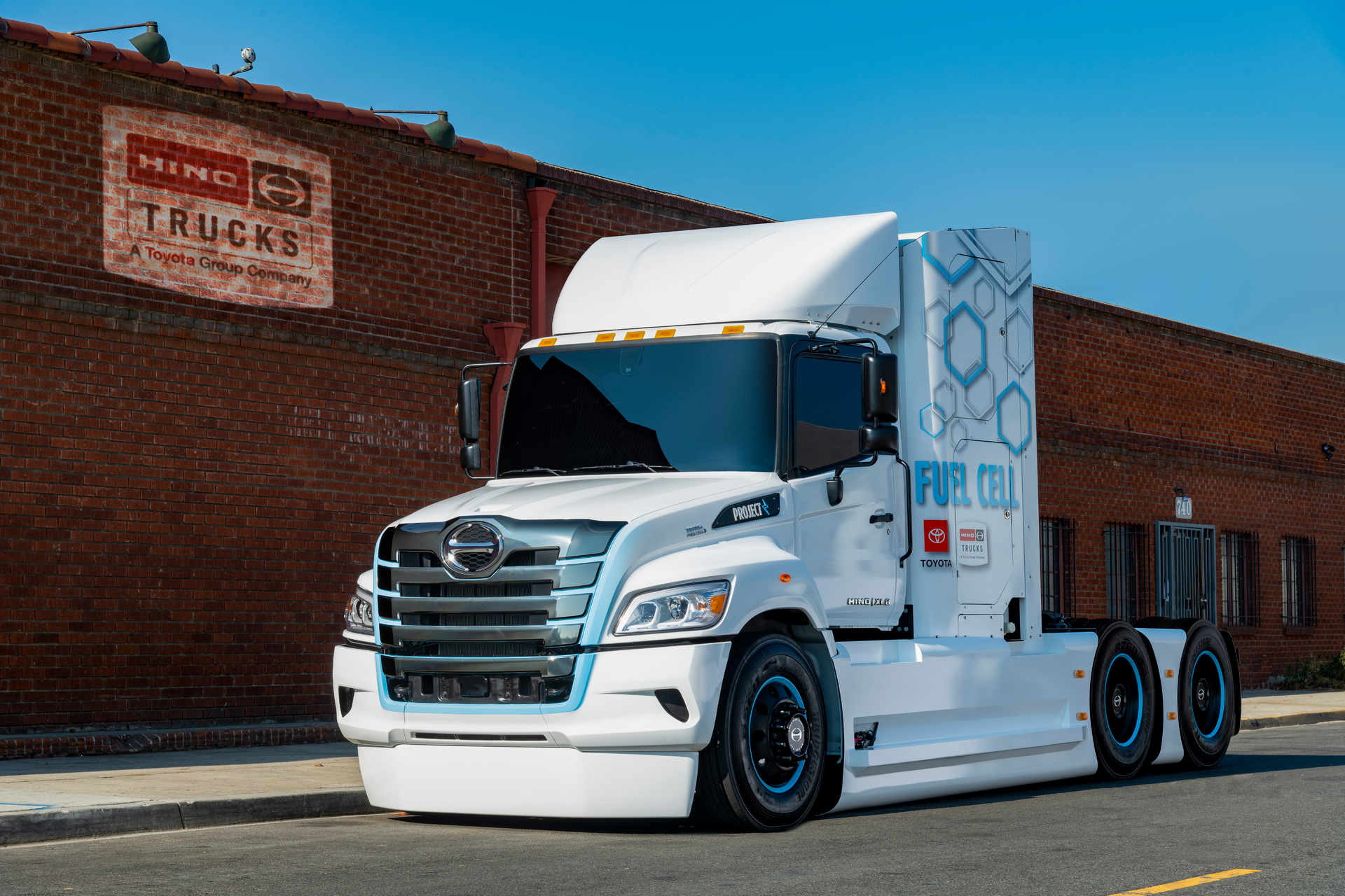 The first Class 8 Hino XL8 prototype is powered by a hydrogen fuel cell electric drivetrain.