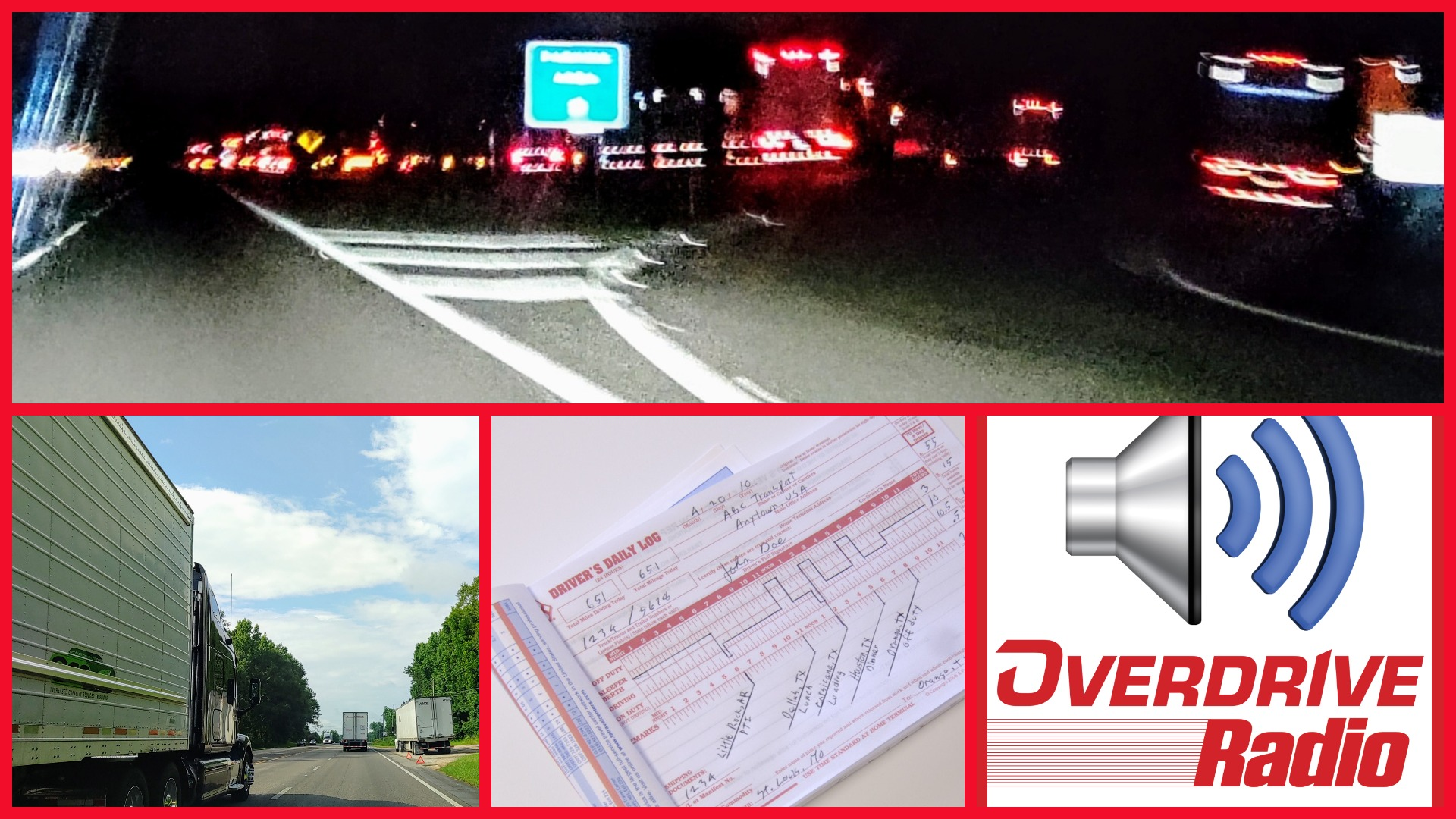 overdrive radio pic colllage