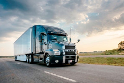 70-inch sleepers in Mack Anthem get factory-installed battery-APU option | Mack Trucks announced it will offer a factory-installed electric Auxiliary Power Unit for its 70-inch Mack Anthem sleeper models. The Idle Free Series 5000 eAPU offers customers increased air-cooling capacity, reduced idling and simplified maintenance for improved total cost of ownership, the company said. The Idle Free eAPU features a 10,000 BTU compressor and three-speed evaporator fan to direct the airflow to the sleeper without duct work, allowing the driver to easily adjust temperature and fan speed from the control panel located on the evaporator in the bunk. The system can be retrofitted with an automatic start-stop kit which allows the truck to automatically idle to recharge the batteries, turning the engine off when they are fully charged.