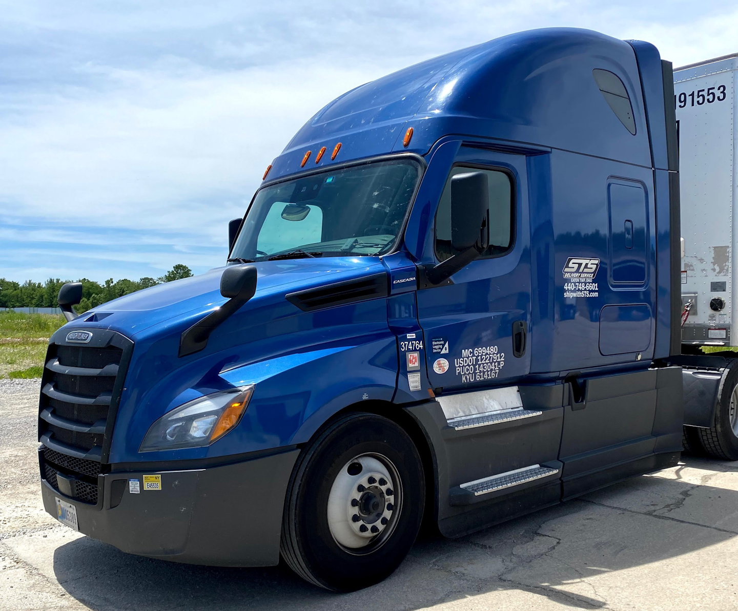 Among STS' sleeper tractors is this Cascadia -- regional runs are compensated on an hourly or miles basis, depending on which method nets the operator greater income.