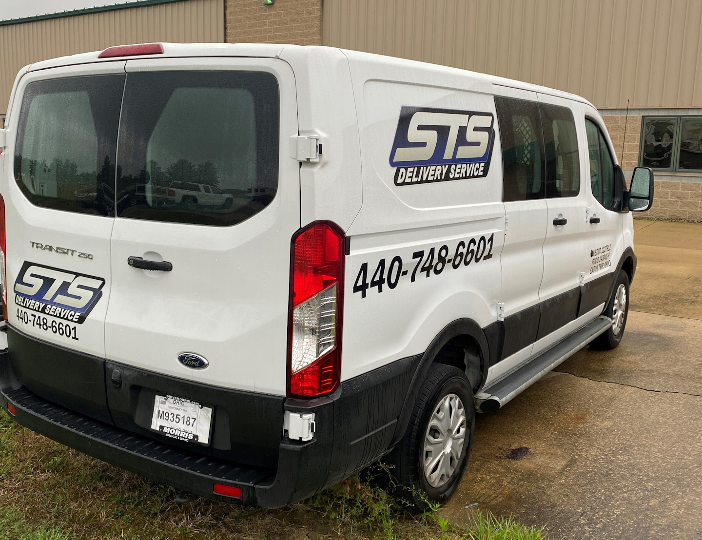 One among STS' five owned cargo vans for expedited/local delivery of various kinds.