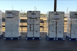More than 1,200 pounds of alleged methamphetamine was found inside a trailer.