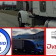 TNCRadio.Live logo, overdrive radio logo, and two semi-trucks