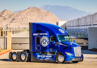 Inland Kenworth - Phoenix will auction this 'Everyday Heroes' Kenworth T680 Next Gen on Dec. 10.