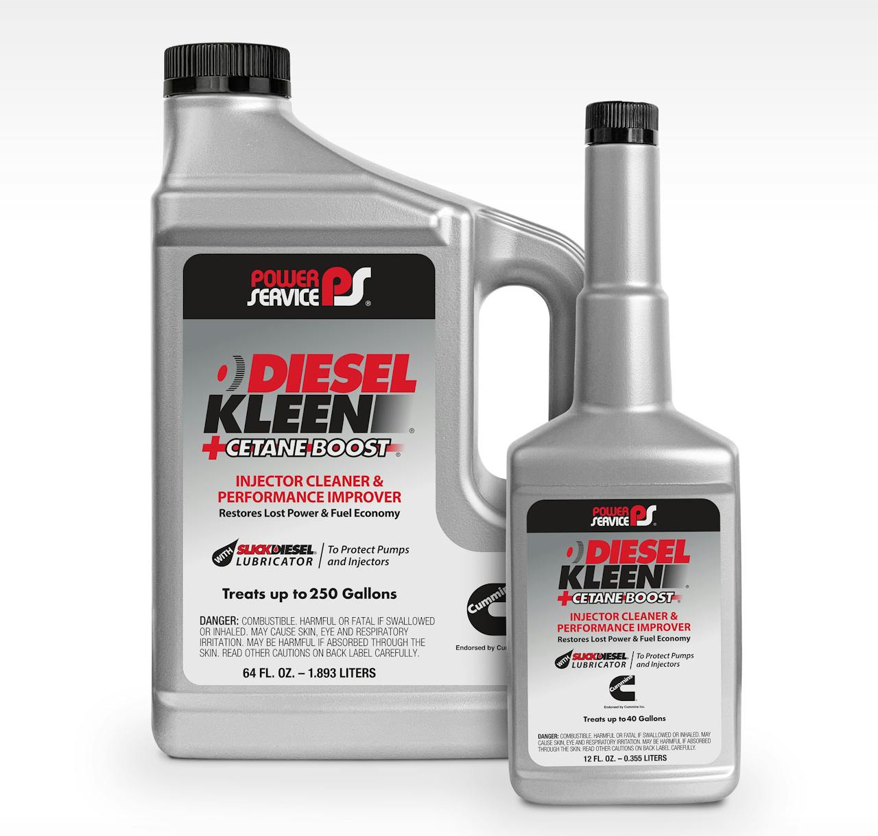 Perfecting package design | The Power Service Products diesel-additives brand brought home awards in Packaging Innovation for its new 12-ounce bottle (right) and in Positive Environmental Impact for its new 64-ounce bottle. Awards were handed down at the New Packaging Showcase at the Automotive Aftermarket Products Expo (AAPEX) 2021 awards in Las Vegas. Mandy Storm, Power Service executive vice president, noted both sustainability and 'ease of customer experience' drove recent design changes, from the 12-ouncer's new pull-tab seal and long-neck, center-pour design that's easy to deliver, even in diesels with dual-flap fuel systems. 'The move from a larger container to a more concentrated 64-ounce container is not only good for the environment, but good for our customers as well,” she added.