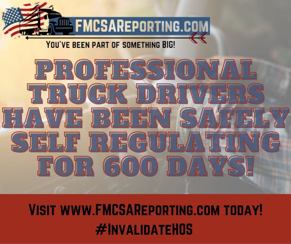 When Marks announced the partnership and data collection effort, centered around a module set up at the FMCSAReporting.com website, she noted that 'for 600 days professional truck drivers have been proving the point we were all trying to make when we petitioned to change HOS.' Trucker Nation wanted full split-sleeper flexibility when that petition was filed in 2018. The goal now is again to have an effect akin to the 'squeaky wheel' I invoked in that post from summer 2018. Marks hopes data point the way toward a reality that 'professional truck drivers can safely self regulate and it can have a positive impact on highway safety.