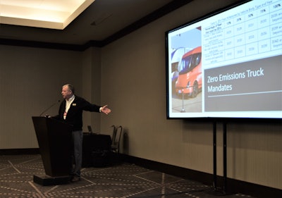 Joe Rajkovacz of the Western States Trucking Association speaking about zero emissions truck mandates