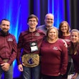 Silver Creek Transportation team with Small Fleet Champ belt
