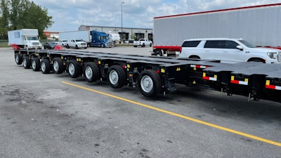 Equipment Express' 9-axle Faymonville HighwayMAX trailer