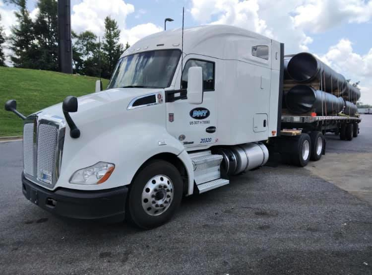 DMT Trucking flatbed truck