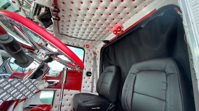 Interior of Cody Jaeschke's 2012 Kenworth W900