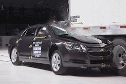 Underride guard crash test