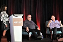 Tenstreet's Marilyn Surber hosted a panel discussion on retention with Overdrive 2021 Small Fleet Champ Silver Creek Transportation's president, Jason Cowan (center), and Averitt Express Director of Driver Services David Broyles.