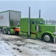 Hallahan Transport show truck in snow and ice